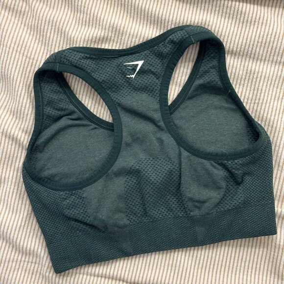 Gymshark Vital Sports Bra in Dark Green - Picture 3 of 3